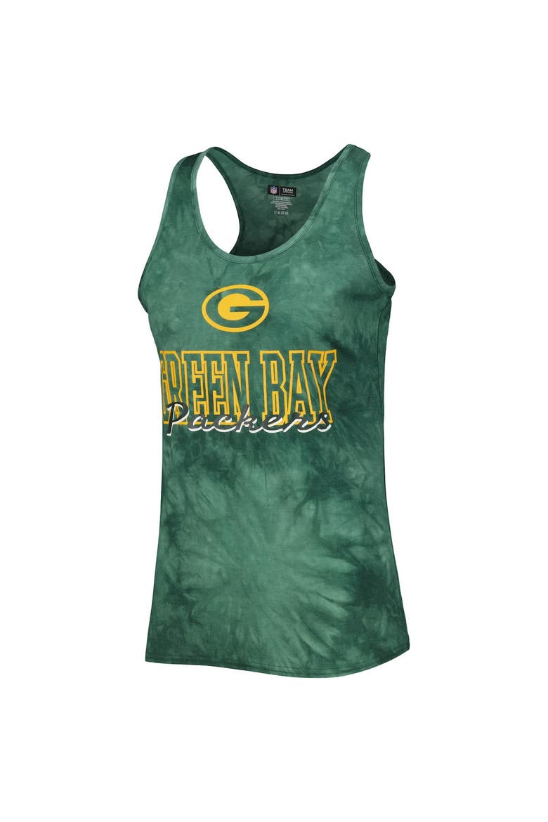 Women's Concepts Sport Green Green Bay Packers Billboard Scoop Neck Racerback Tank and Shorts Sleep Set, Alternate, color, Green