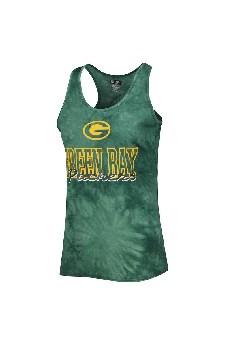 CONCEPTS SPORT Women's Concepts Sport Green Green Bay Packers Billboard Scoop Neck Racerback Tank and Shorts Sleep Set, Alternate, color, 