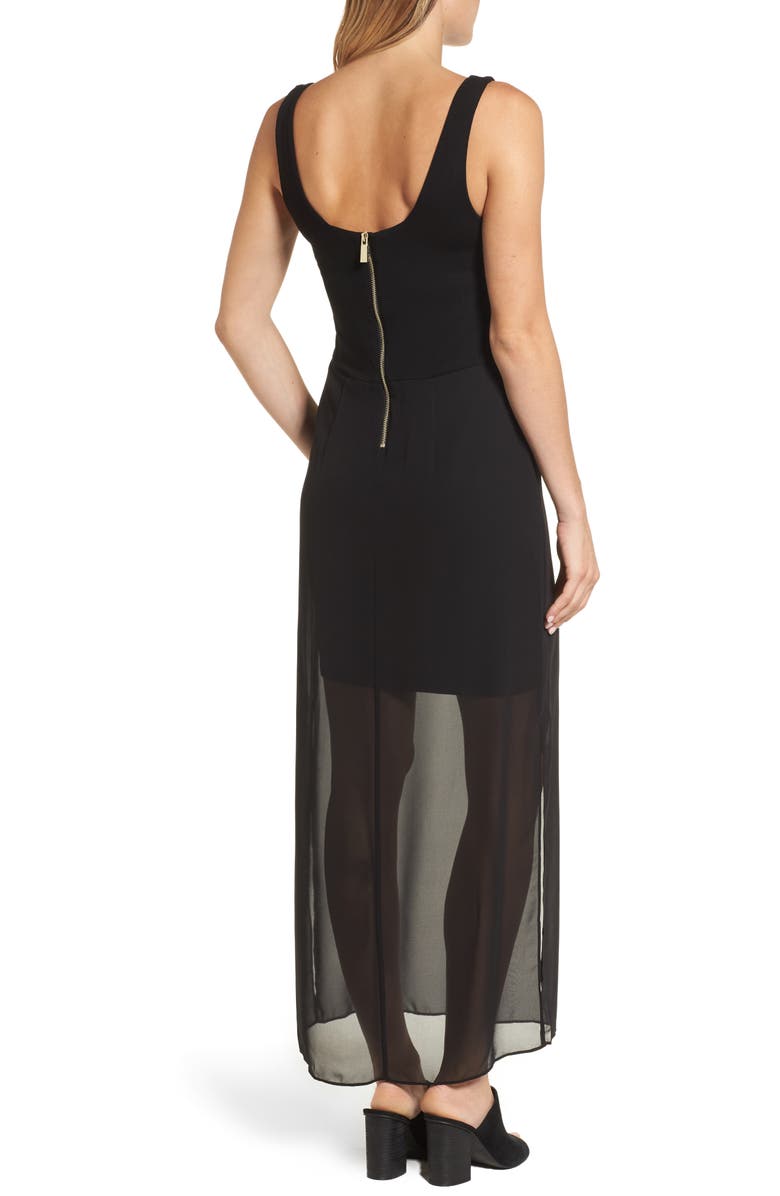 Vince Camuto Chiffon Overlay Tank Dress, Alternate, color, 
