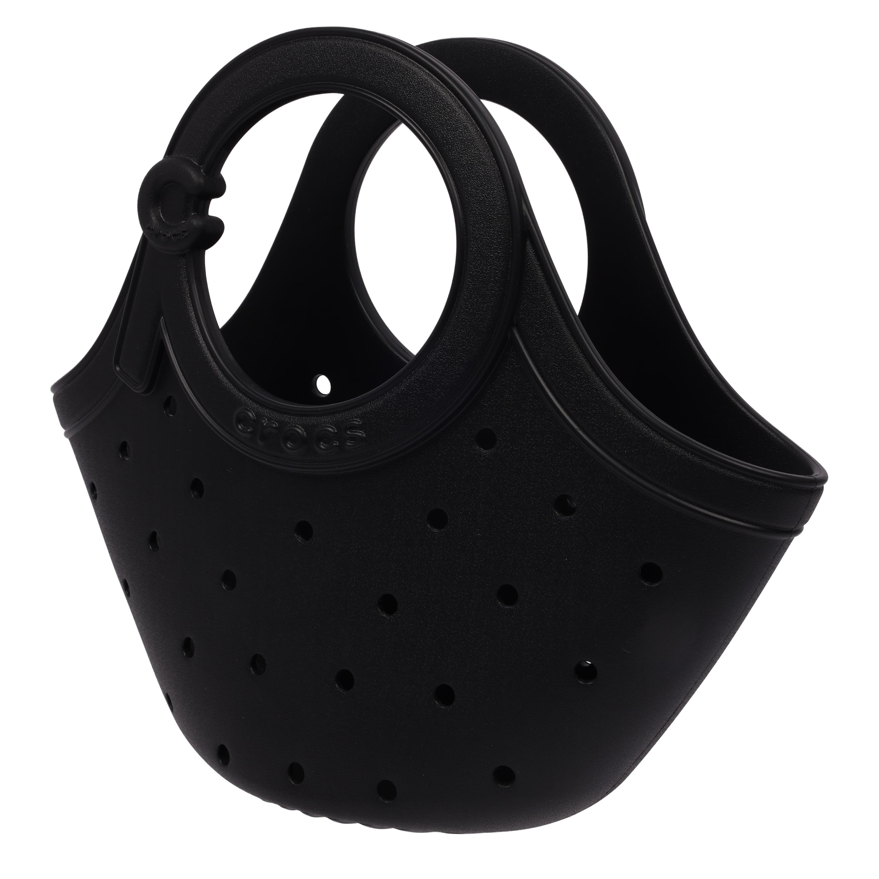 Medium EVA Tote Bag with Round Handle & Soft Touch Buckle, Alternate, color, BLACK