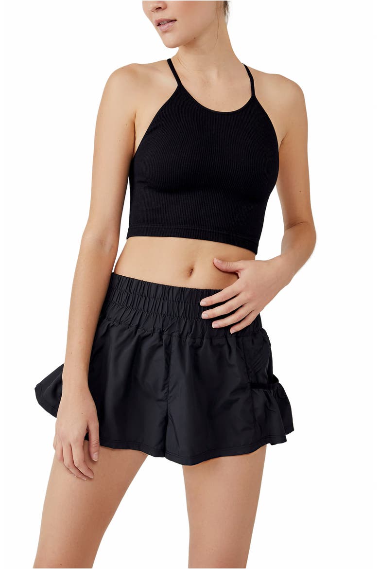 FP Movement Get Your Flirt On Shorts, Alternate, color, BLACK