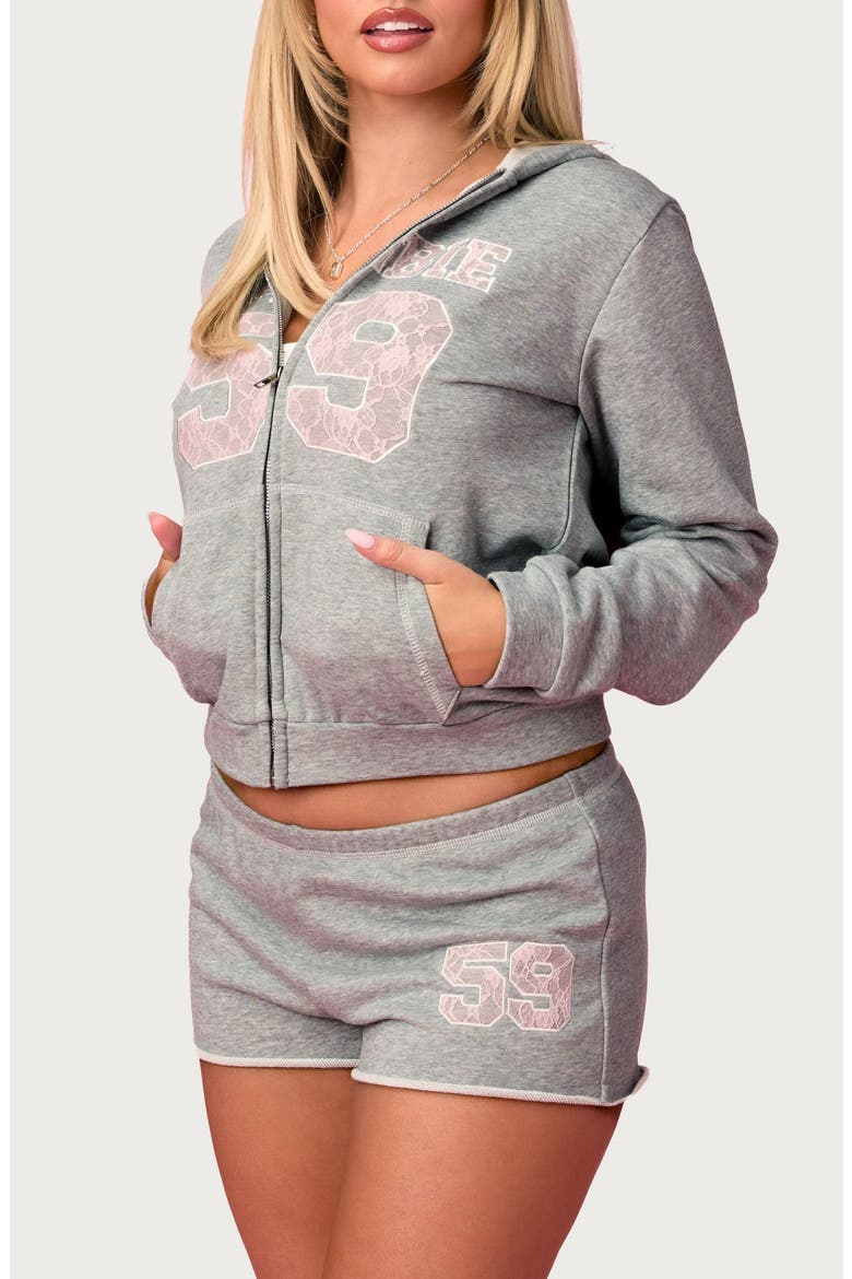 x Barbie™ Team Barbie Terry Hoodie, Alternate, color, LIGHT-GRAY-MELANGE