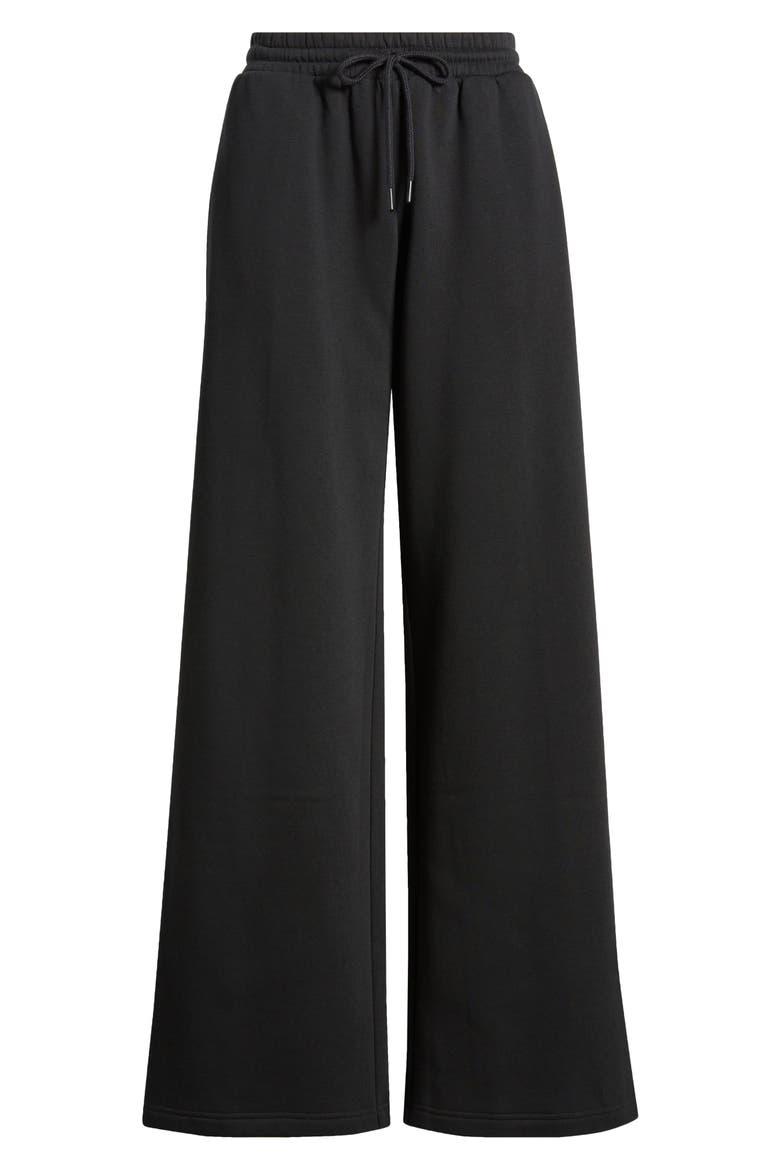 Baggy Wide Leg Sweatpants, Alternate, color, BLACK JET