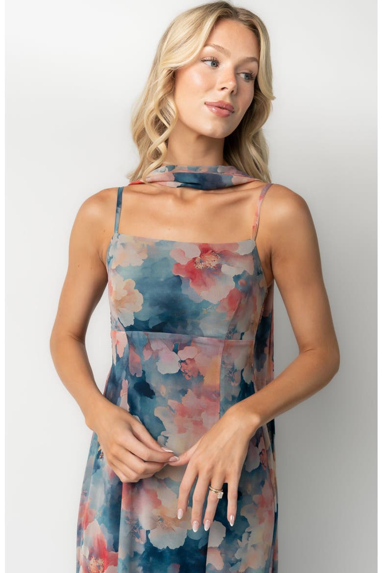 Province Maxi Dress, Alternate, color, Blue Multi