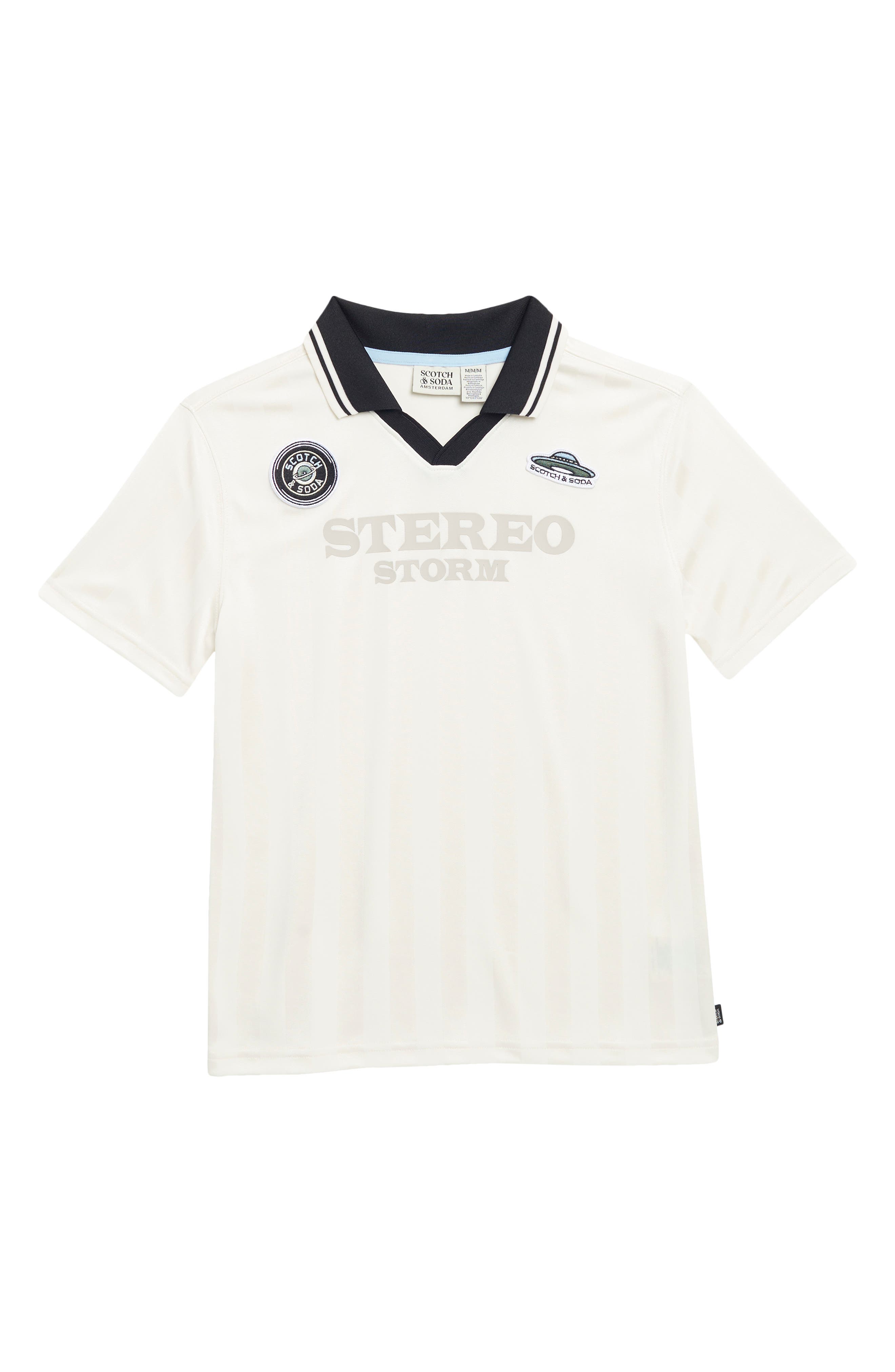 Scotch & Soda Kids' Short Sleeve Soccer Jersey