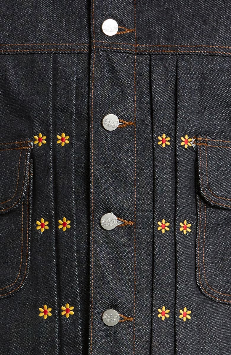 Nothing Grows Overnight Growth Denim Jacket, Alternate, color, Raw Denim