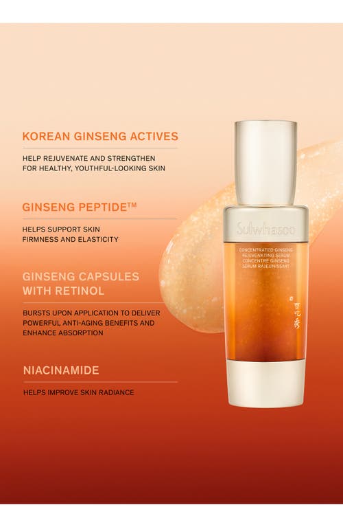 Sulwhasoo Concentrated Ginseng Rejuvenating Serum Set $218 Value In Transparent