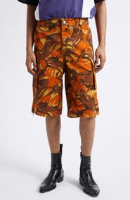 Martine Rose Camouflage Utility Cargo Shorts