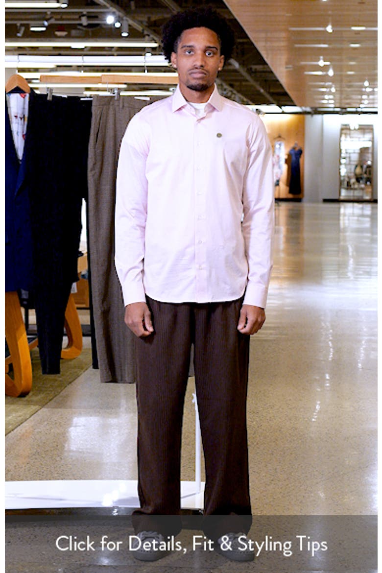 Modern Fit Jacquard Cotton Knit Dress Shirt video