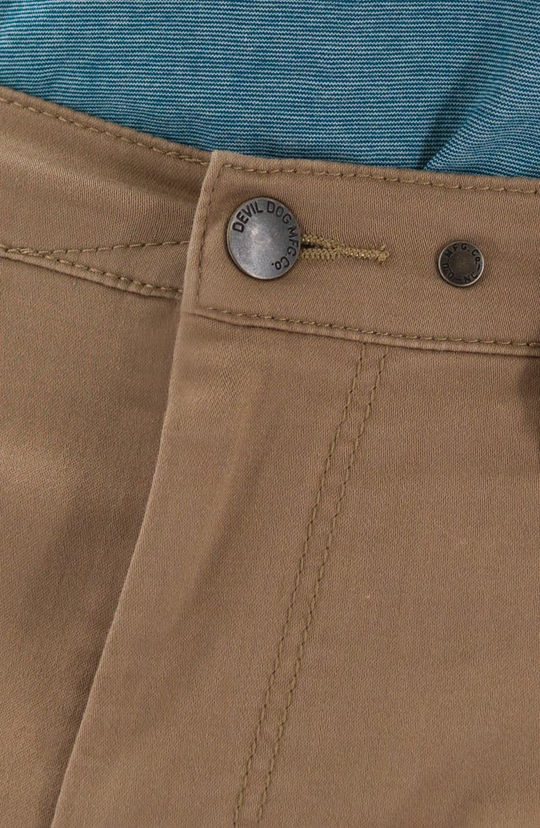 Devil-Dog Dungarees 9-Inch Performance Stretch Chino Shorts, Alternate, color, 