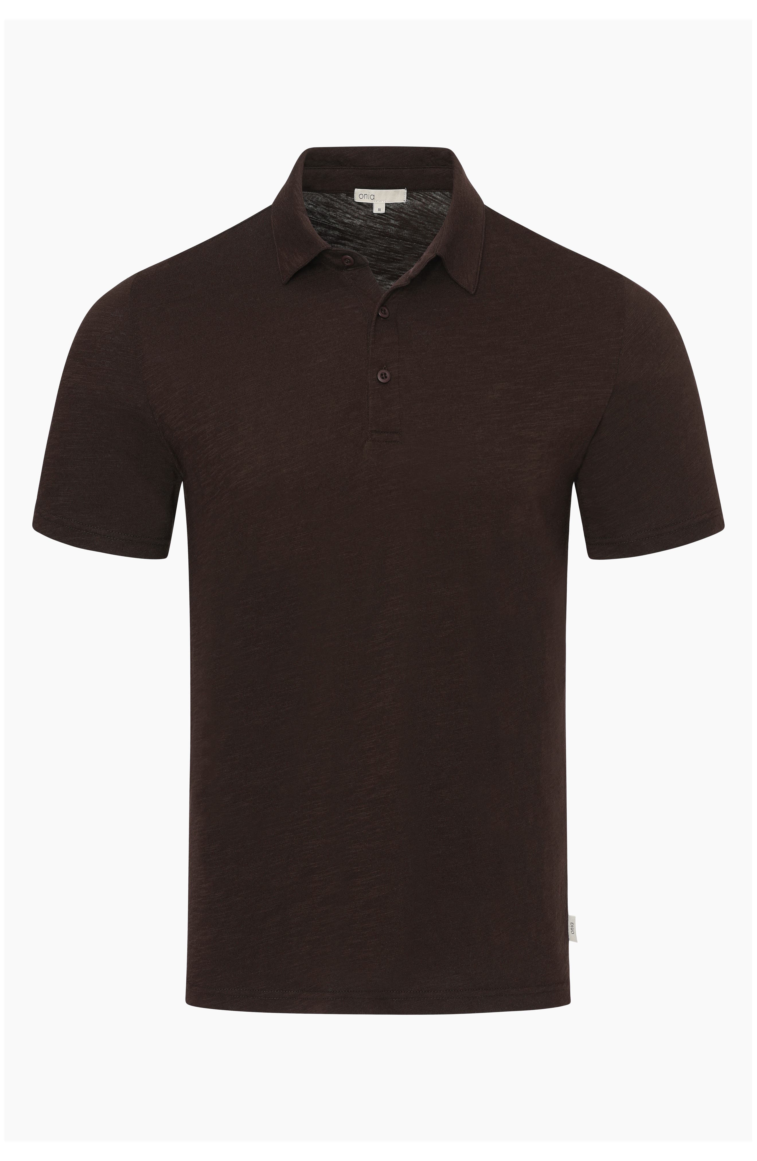 Onia Cotton Slub Knit Polo