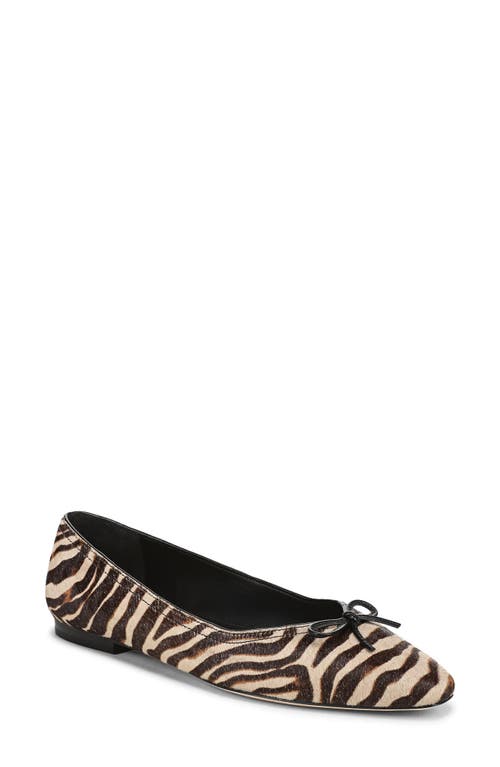 Veronica Beard Cailey Ballet Flat in Ziger Brown Calf Hair at Nordstrom, Size 8.5