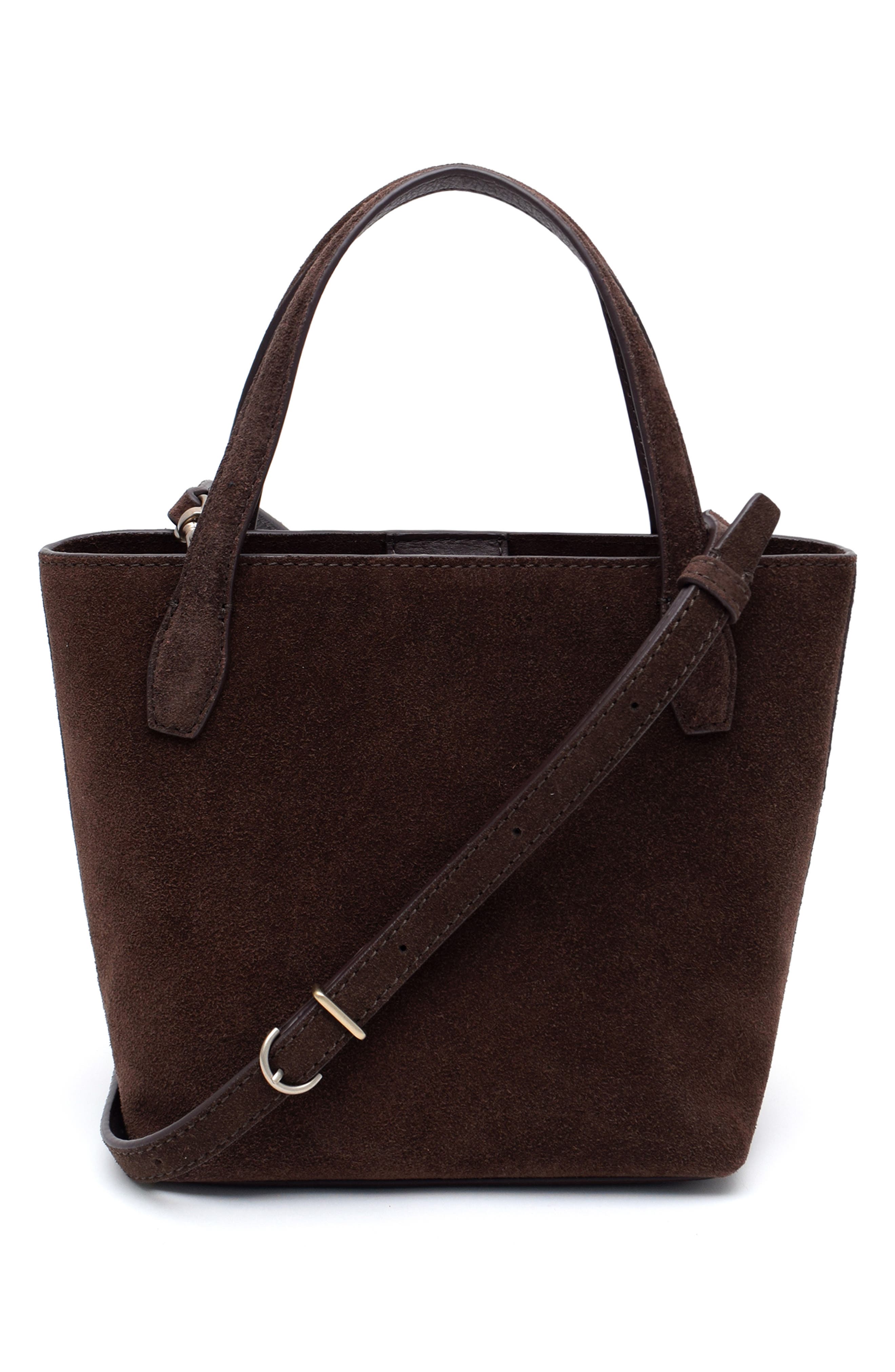 New Amsterdam Leatherworks Asher Tote Leather Crossbody Bag, Alternate, color, Espresso