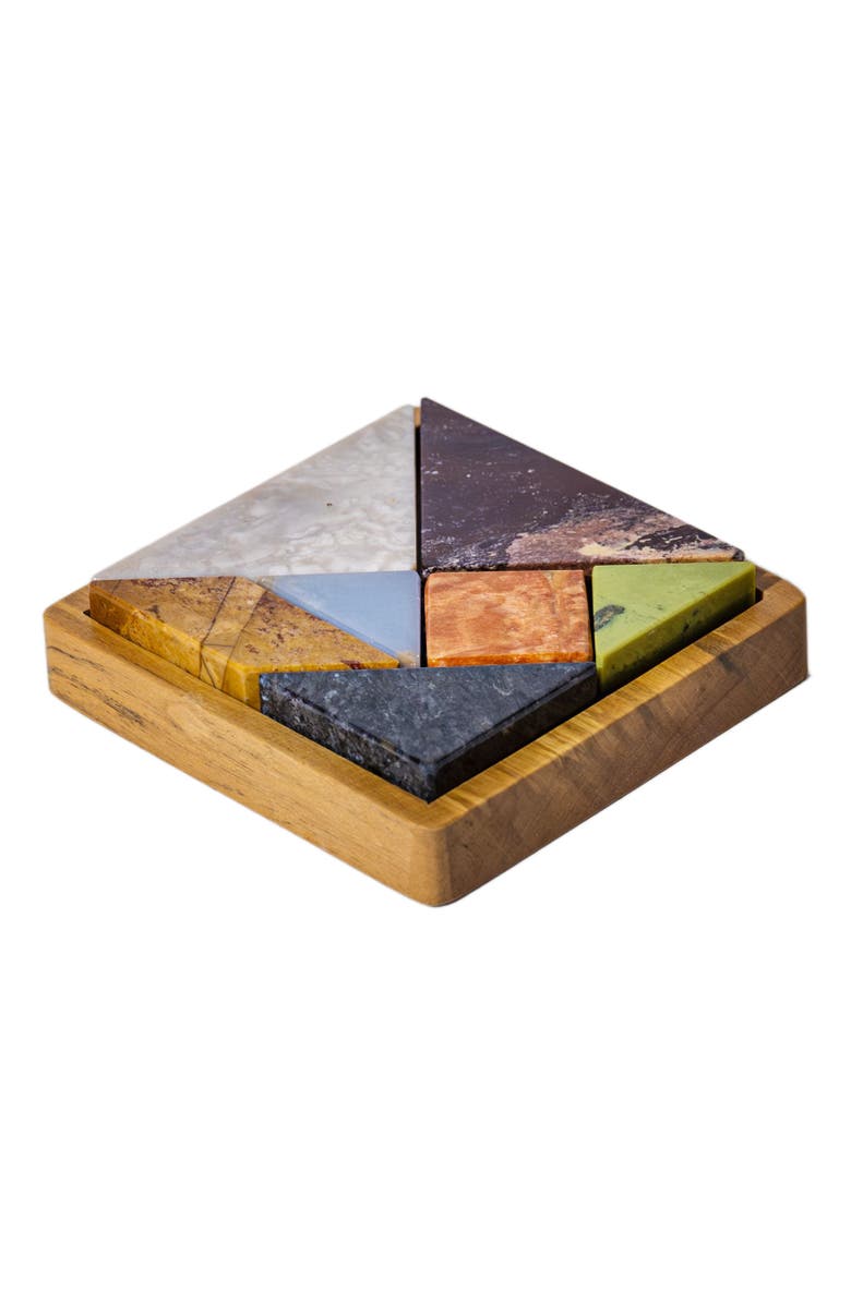 DAR PROYECTOS Tangram 3D Gemstone Puzzle, Main, color, Multi