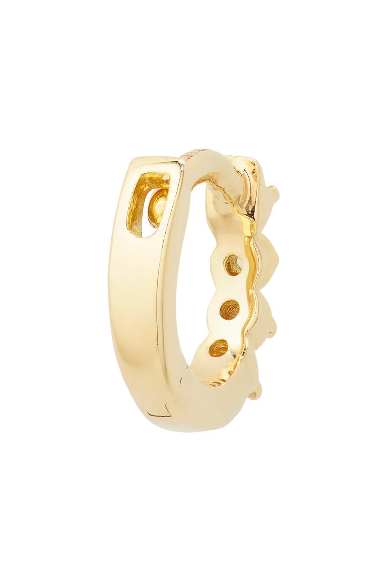 Liora Diamond Huggie Hoop Earrings (Nordstrom Exclusive), Alternate, color, 18K YELLOW GOLD