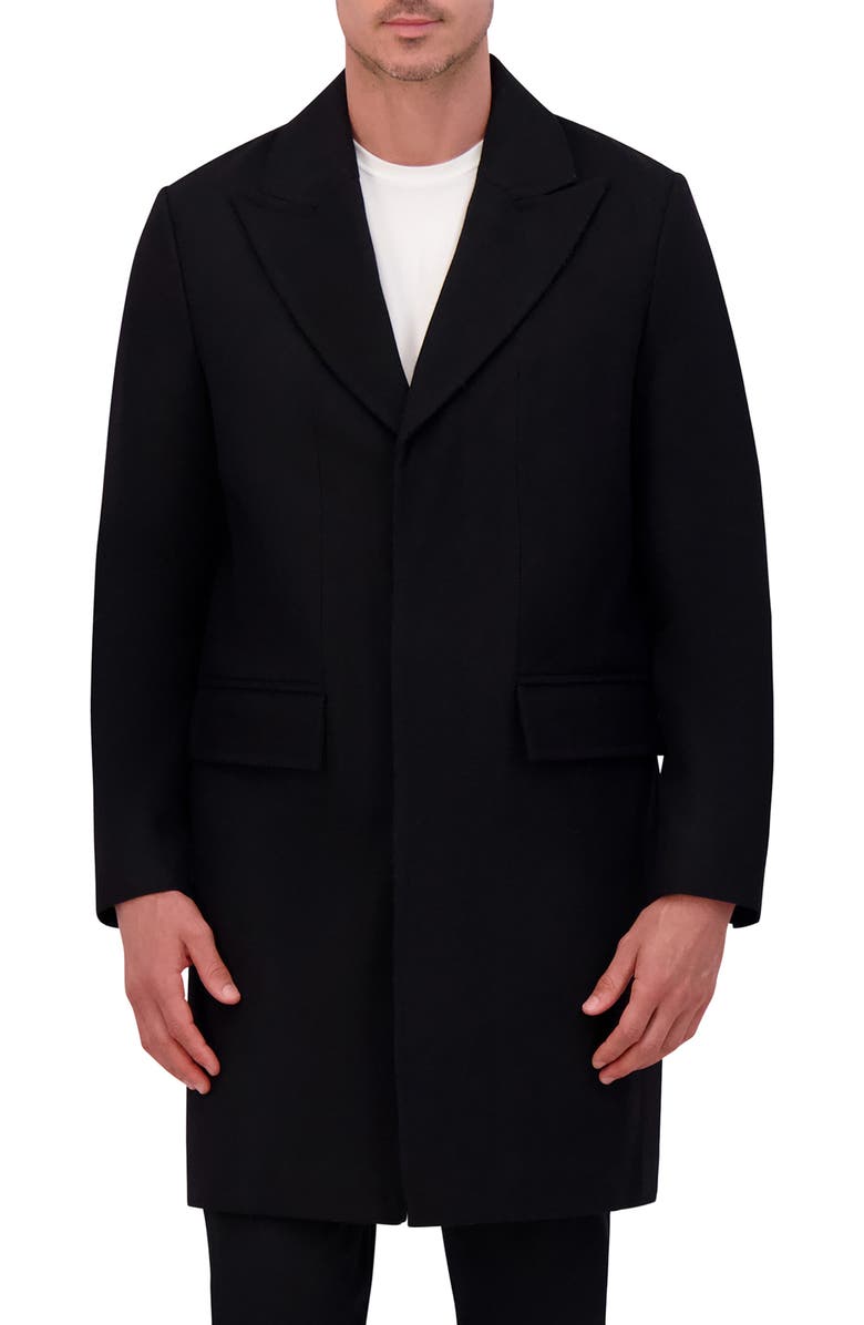 Kenneth Cole New York Peak Lapel Coat, Main, color,