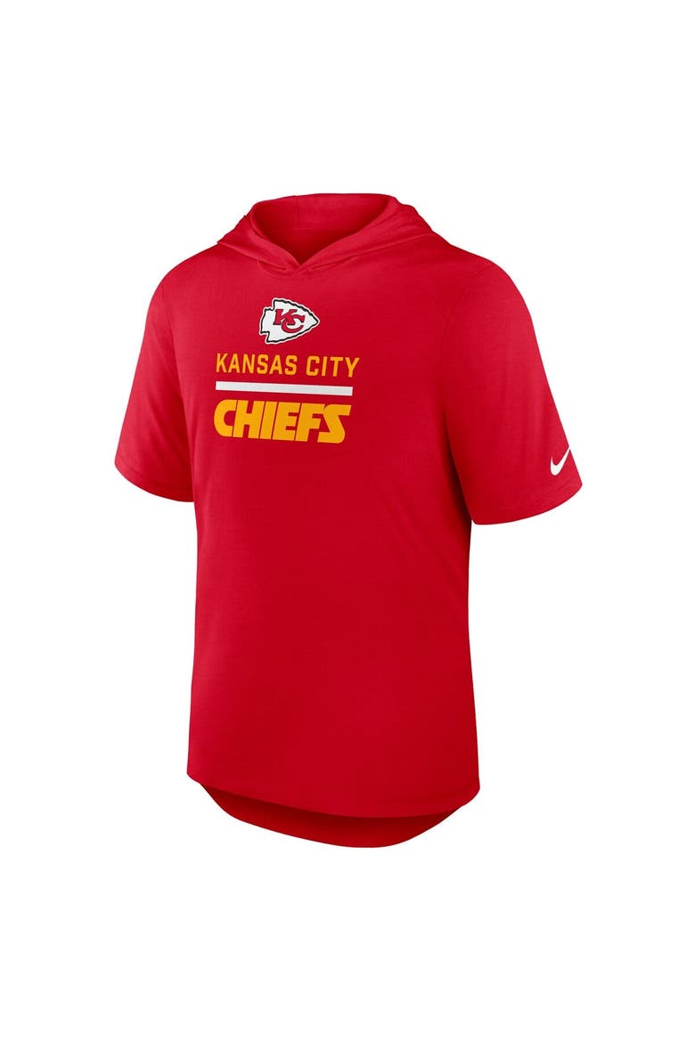 Men's Nike Red Kansas City Chiefs Lockup Tri-Blend Hoodie T-Shirt, Alternate, color, Red