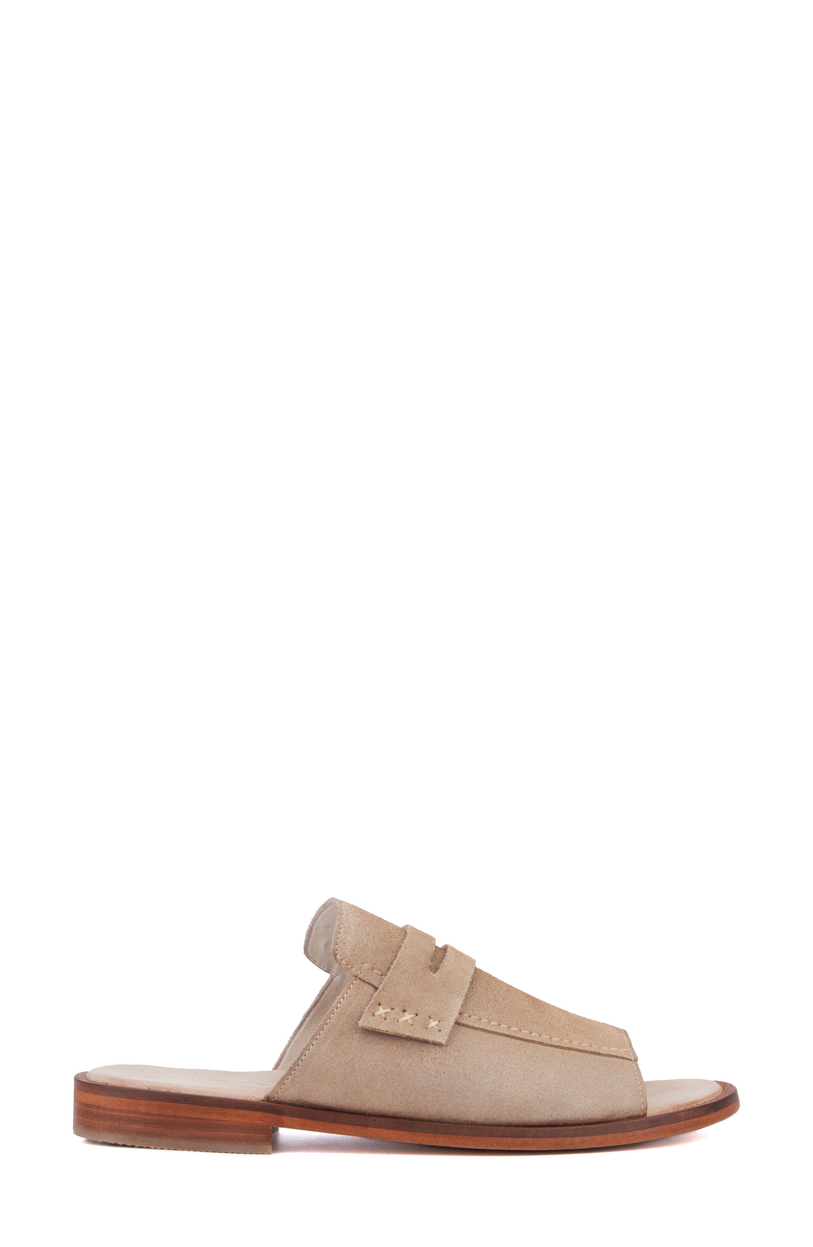 VINTAGE FOUNDRY Tracey Penny Loafer Sandal, Alternate, color, Ivory