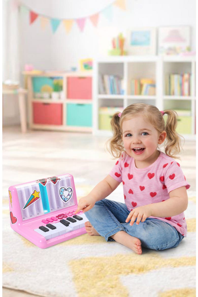 Preschool Toy Light Up Piano, Alternate, color, LIGHT/ PASTEL PINK