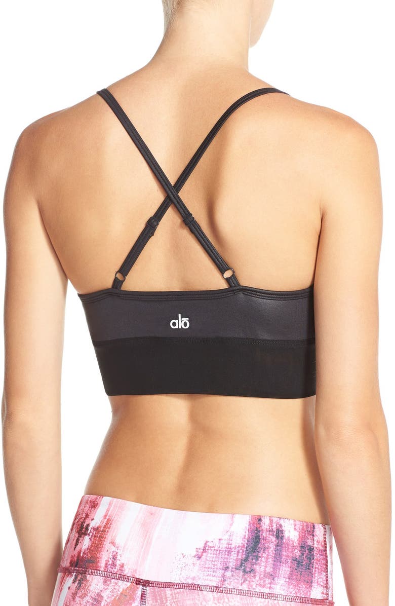 Alo 'Aria' Cross-Back Sports Bra, Alternate, color, 