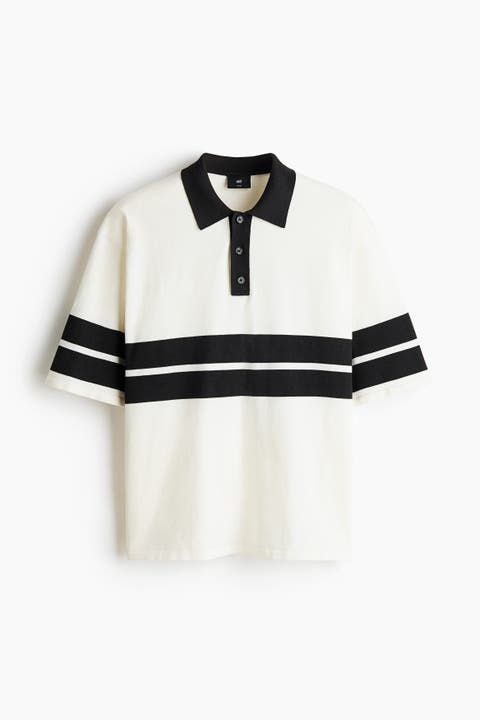 Loose Fit Knitted Polo Shirt