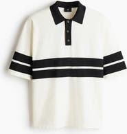 H&M Loose Fit Knitted Polo Shirt
