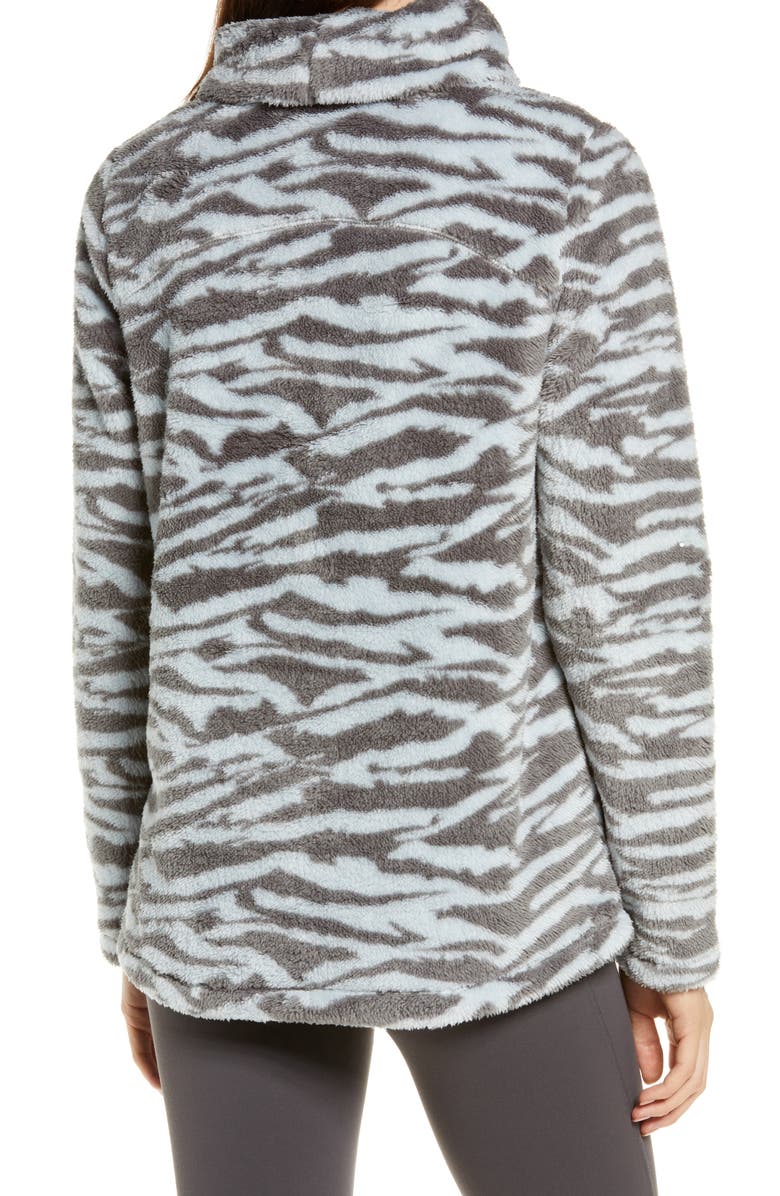 Zella Nikki Furry Fleece Sweatshirt, Alternate, color, 