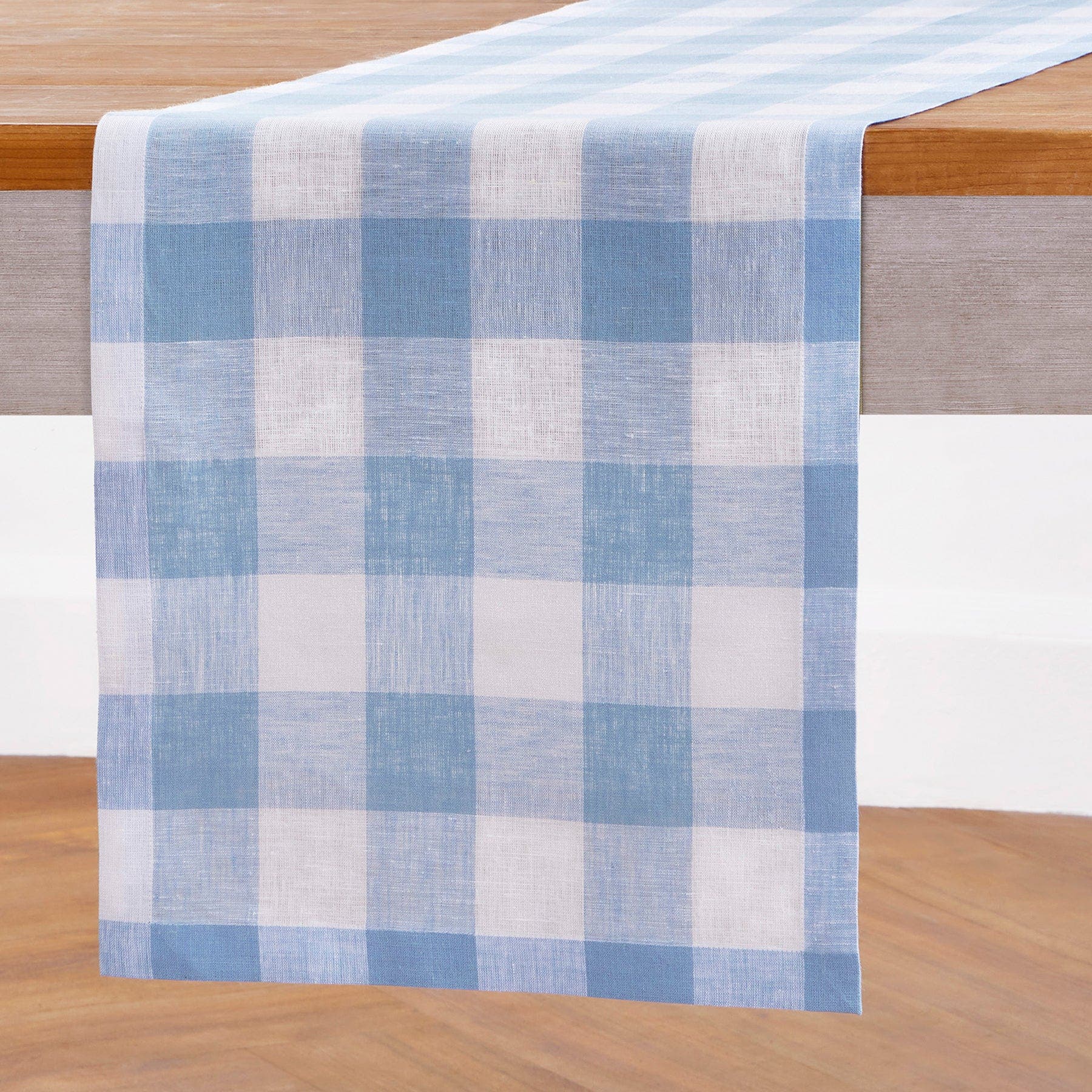 Chambray Blue and White