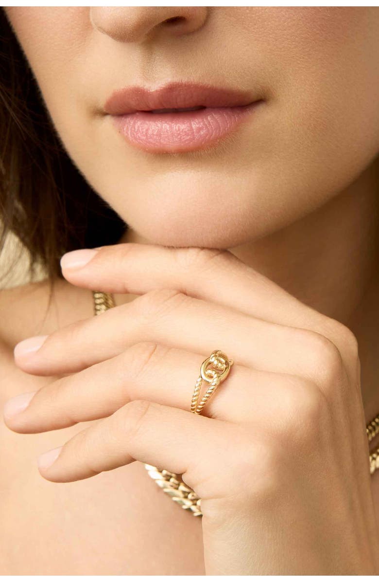 Oradina 14K Yellow Gold Marina Ring, Alternate, color, Yellow Gold