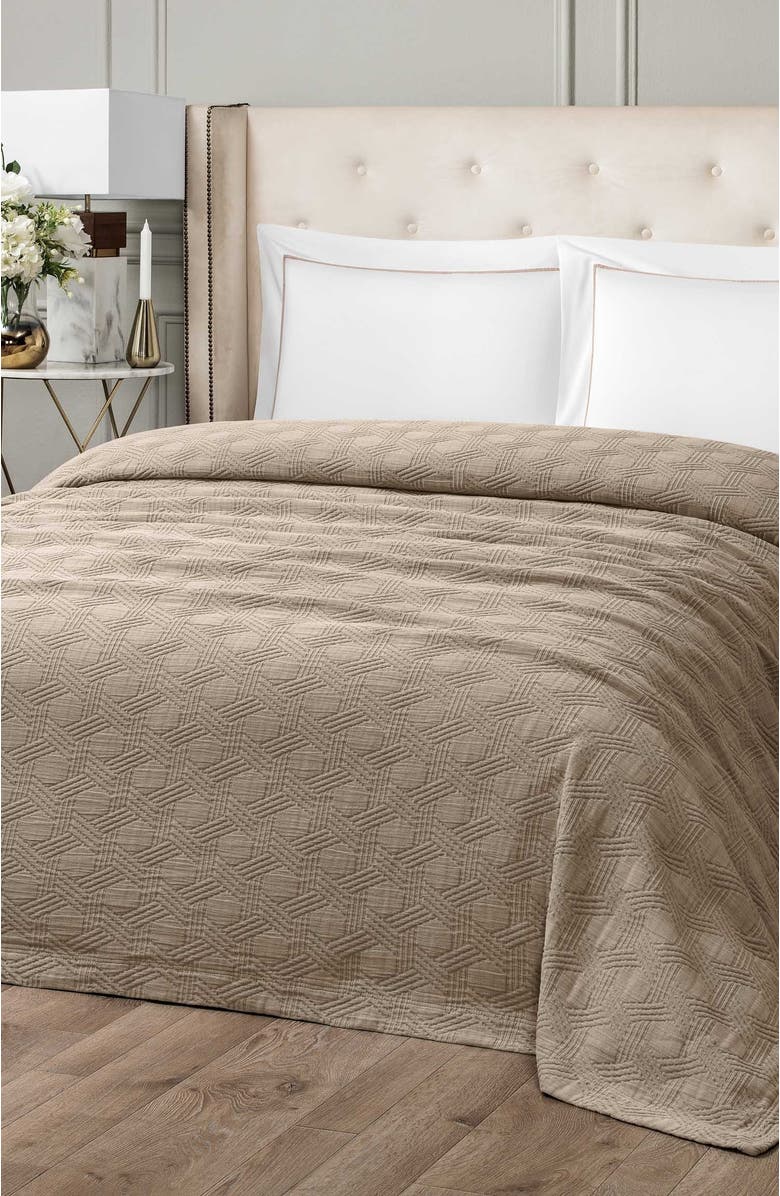 Togas Maisie Bedcover, Alternate, color, Brown