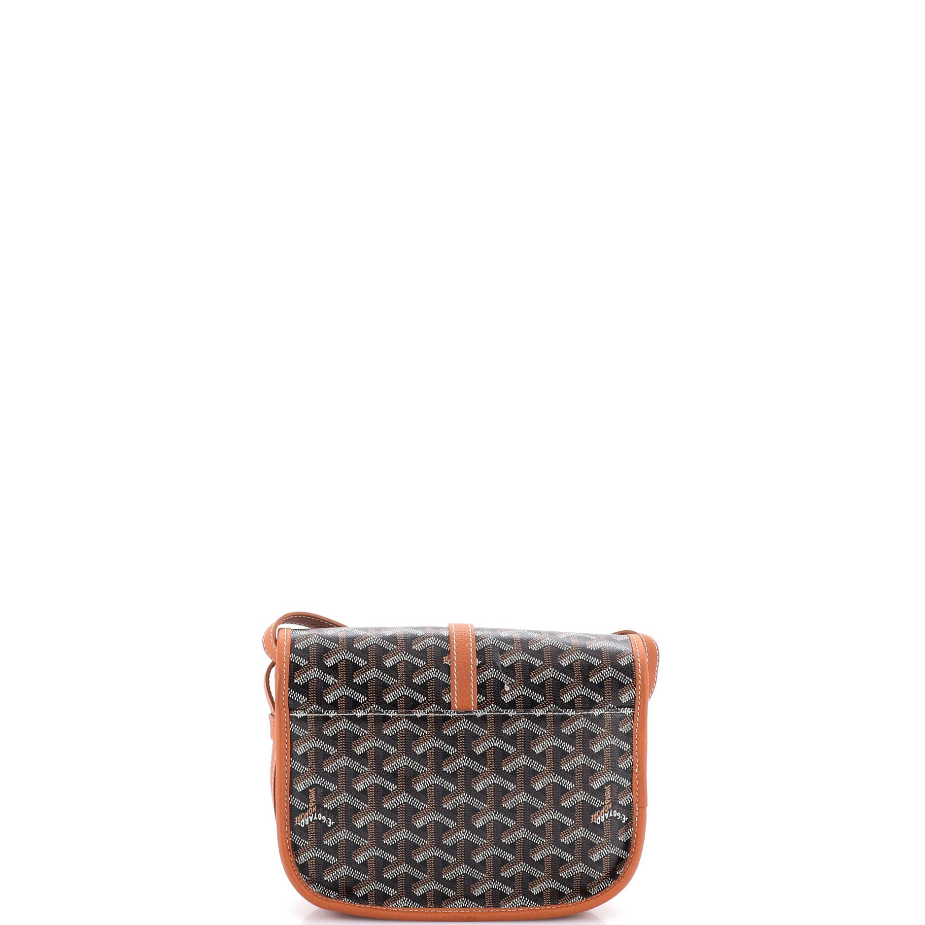 Pre-Owned Goyard Belvedere II Messenger Bag Coated Canvas PM, Alternate, color, Brown