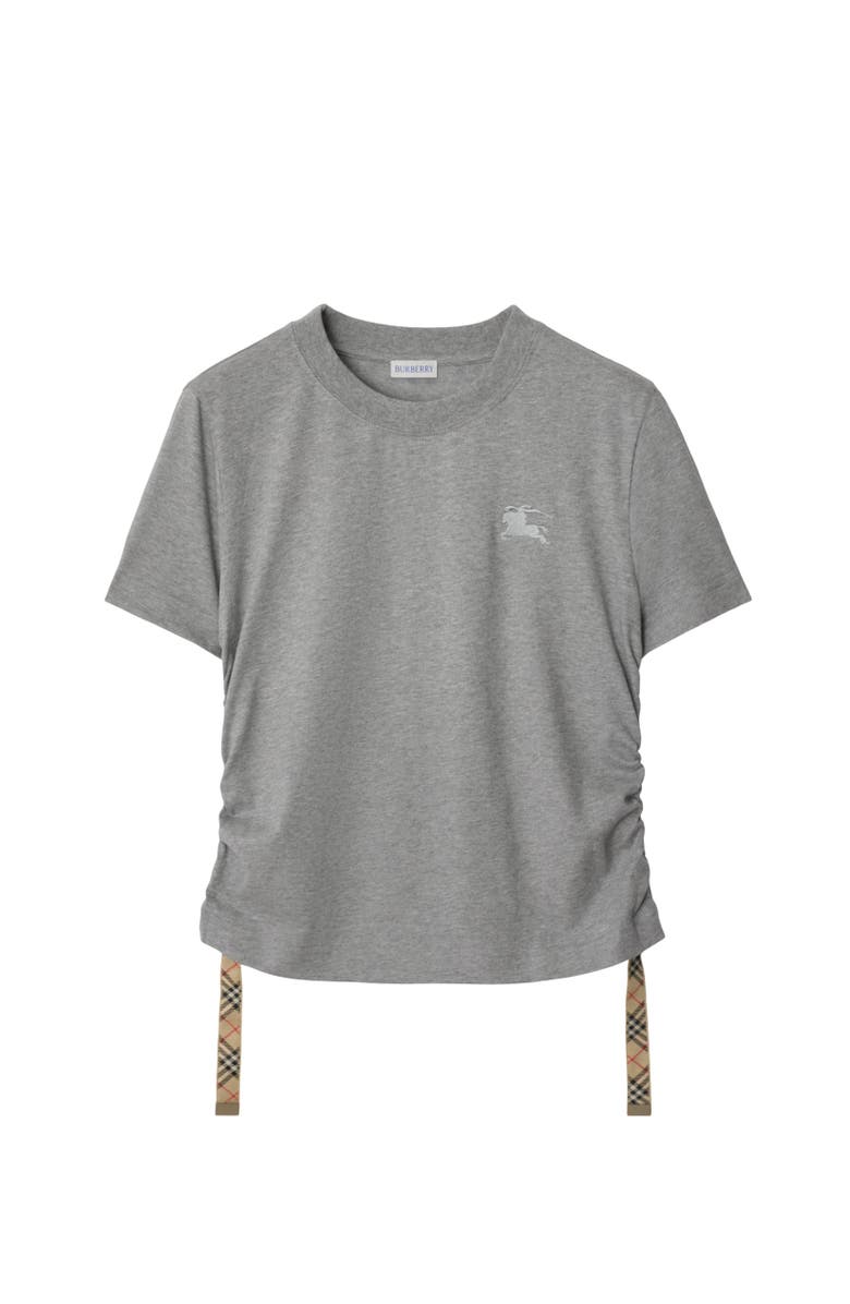 Burberry Festival Cotton T-shirt, Alternate, color, Pale Grey Melange