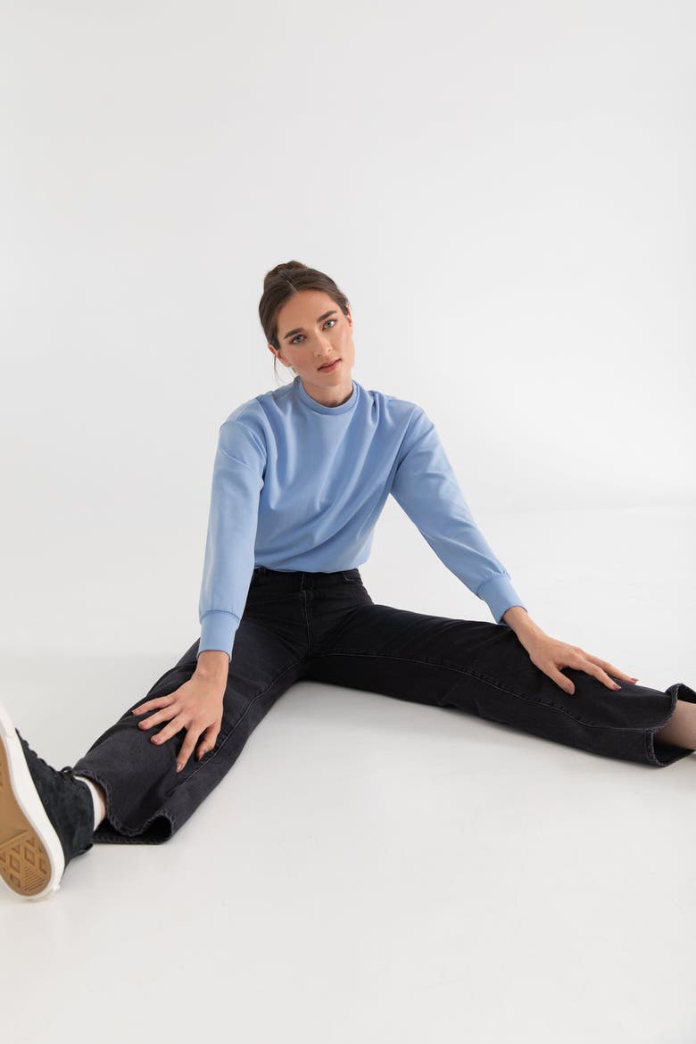The Cupro Power Pullover Sweatshirt, Alternate, color, SKY