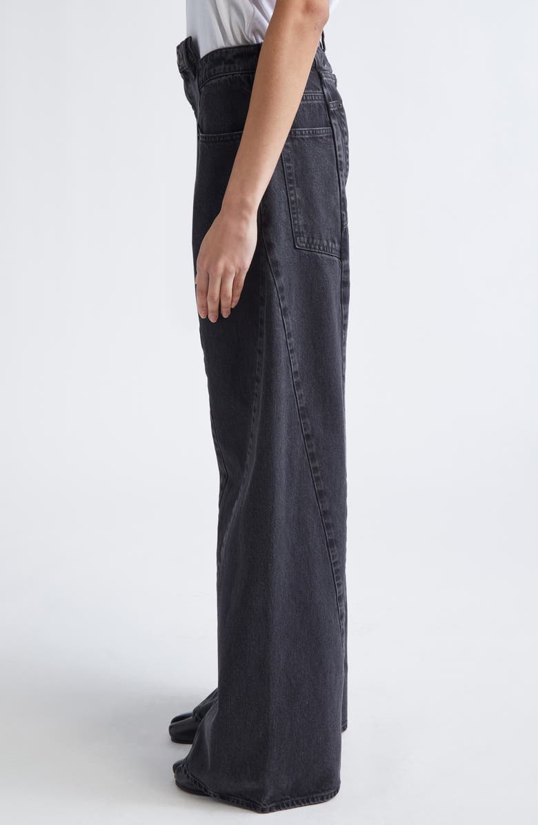 Maison Margiela Décortiqué Wide Leg Jeans, Alternate, color, Medium Black Stone