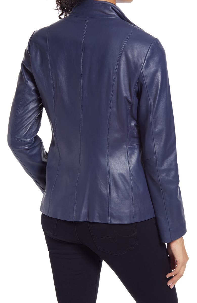 Cole Haan Signature Cole Haan Lambskin Leather Jacket, Alternate, color,