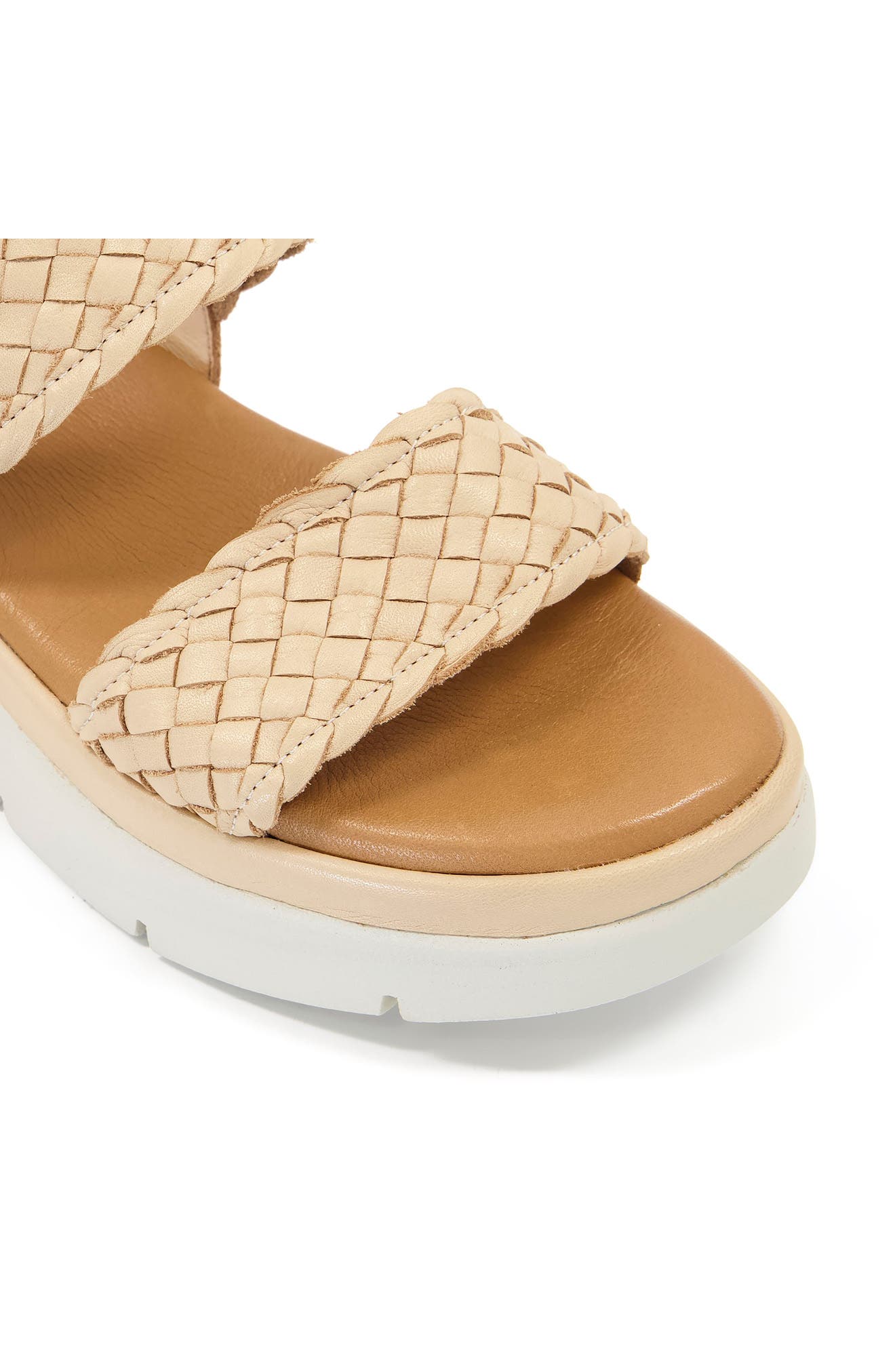 Dune London Lorris Slingback Platform Sandal, Alternate, color, Caramel