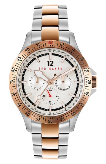 Ted Baker London Northn Two-tone Bracelet Watch, 43mm