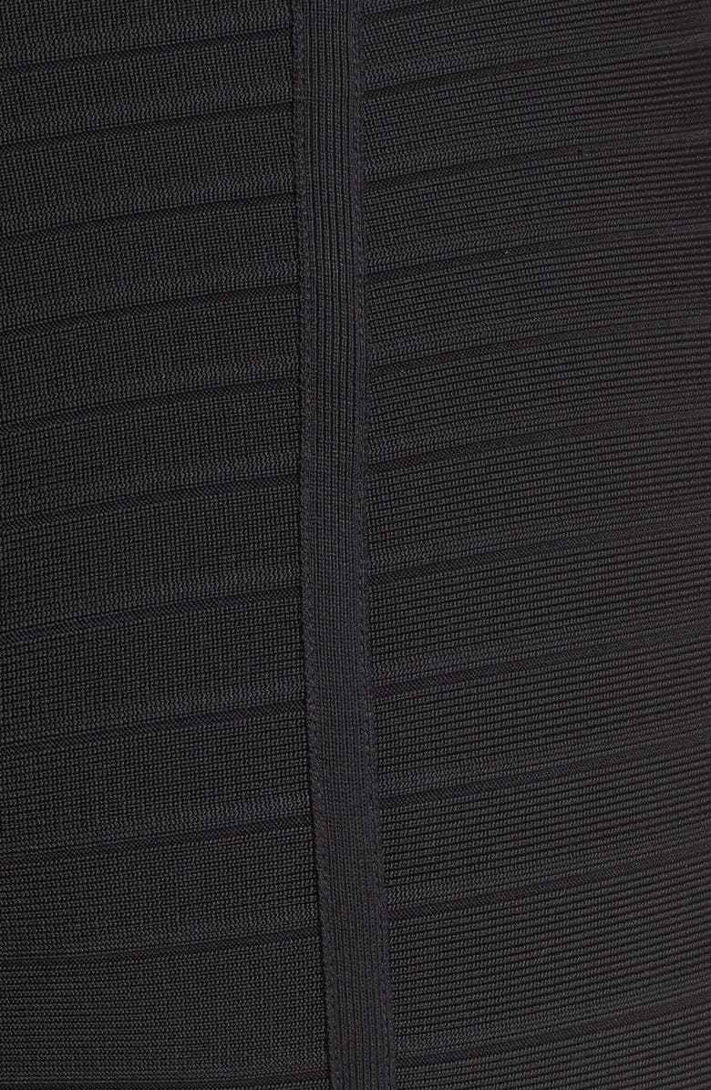 Herve Leger Bandage Pencil Skirt, Alternate, color, Black