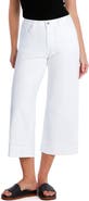 HINT OF BLU Cuffed Ankle Wide Leg Jeans
