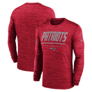 Nike Men's Nike Red New England Patriots Sideline Offensive Transition Velocity Dri-FIT Long Sleeve T-Shirt
