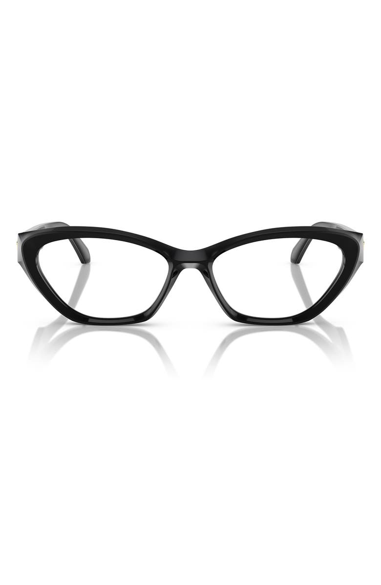 Versace 53mm Cat Eye Optical Glasses, Main, color, 