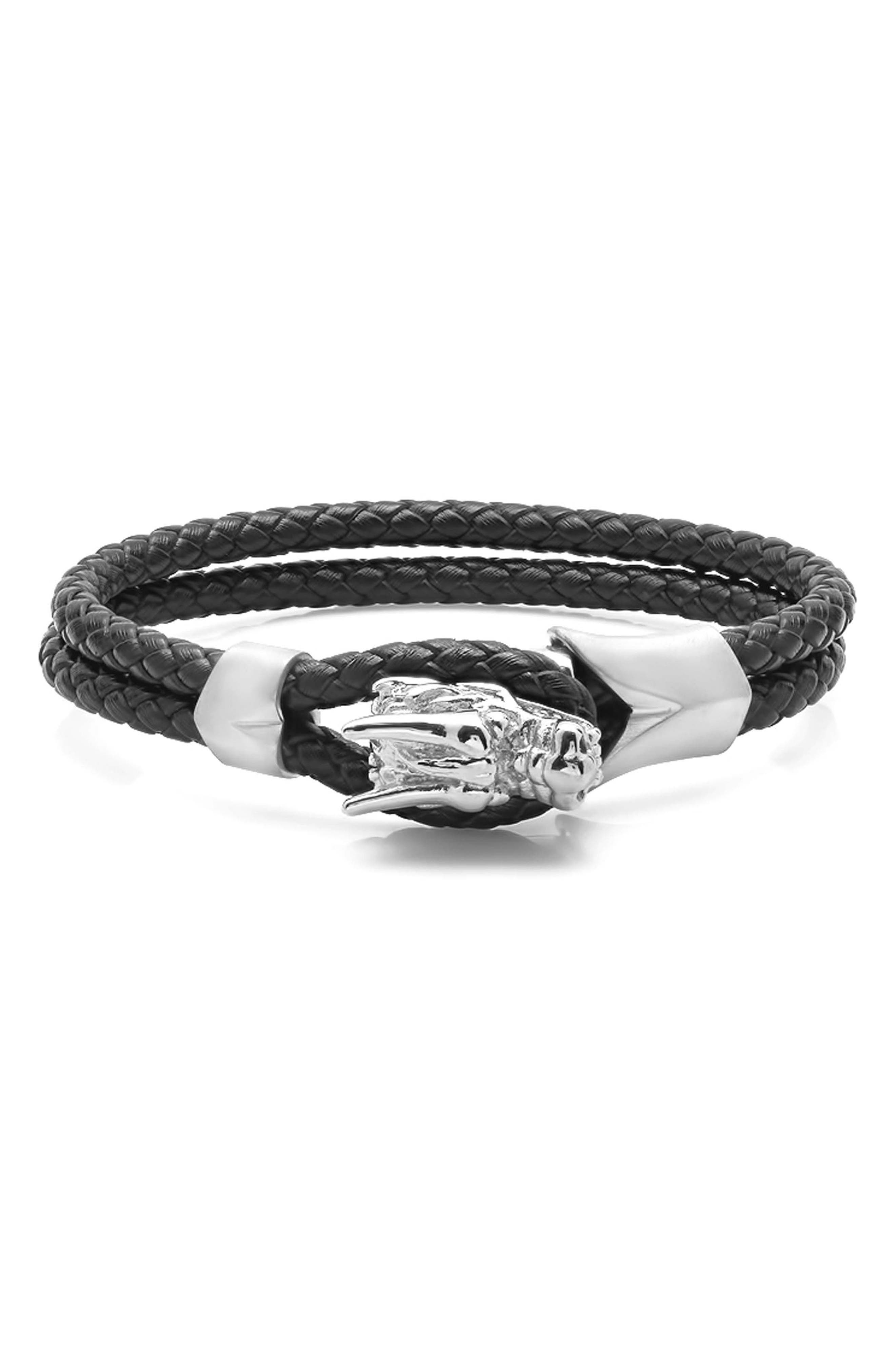 Men's Braided Leather Bracelet