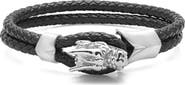 STEELTIME Men's Braided Leather Bracelet