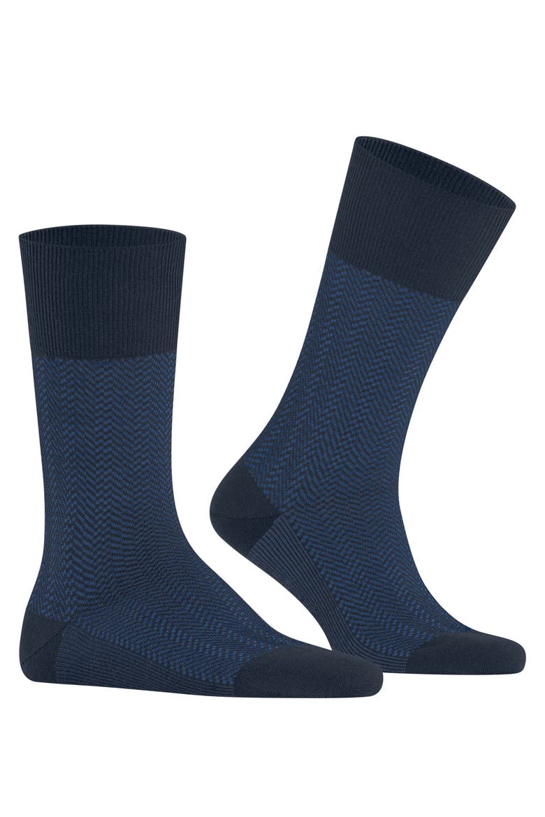 Airport Herringstripe Socks, Alternate, color, Space Blue