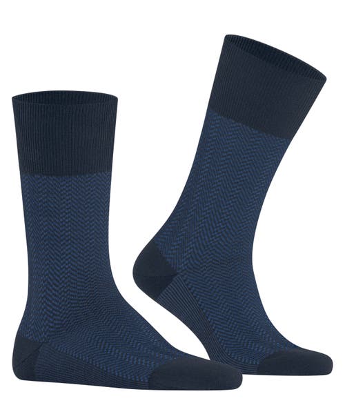 Falke Airport Herringstripe Socks In Blue