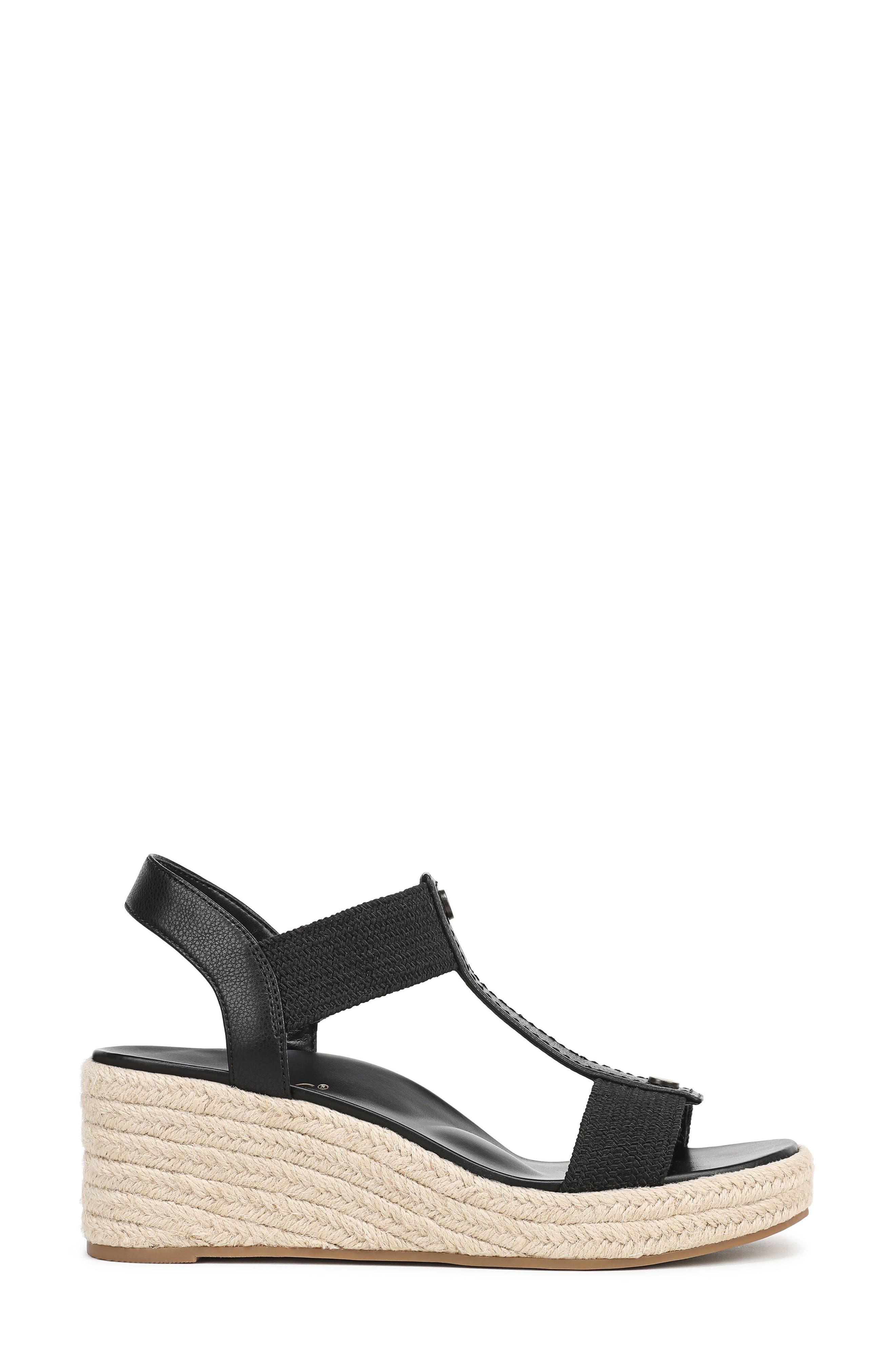 Vionic Calera Wedge Sandal, Alternate, color, Black