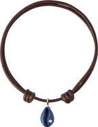 Éliou Cove Lapis Lazuli Cowrie Shell Pendant Necklace