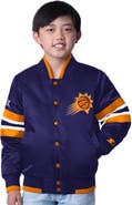 STARTER Youth Starter Purple Phoenix Suns Scout Varsity Full-Snap Jacket