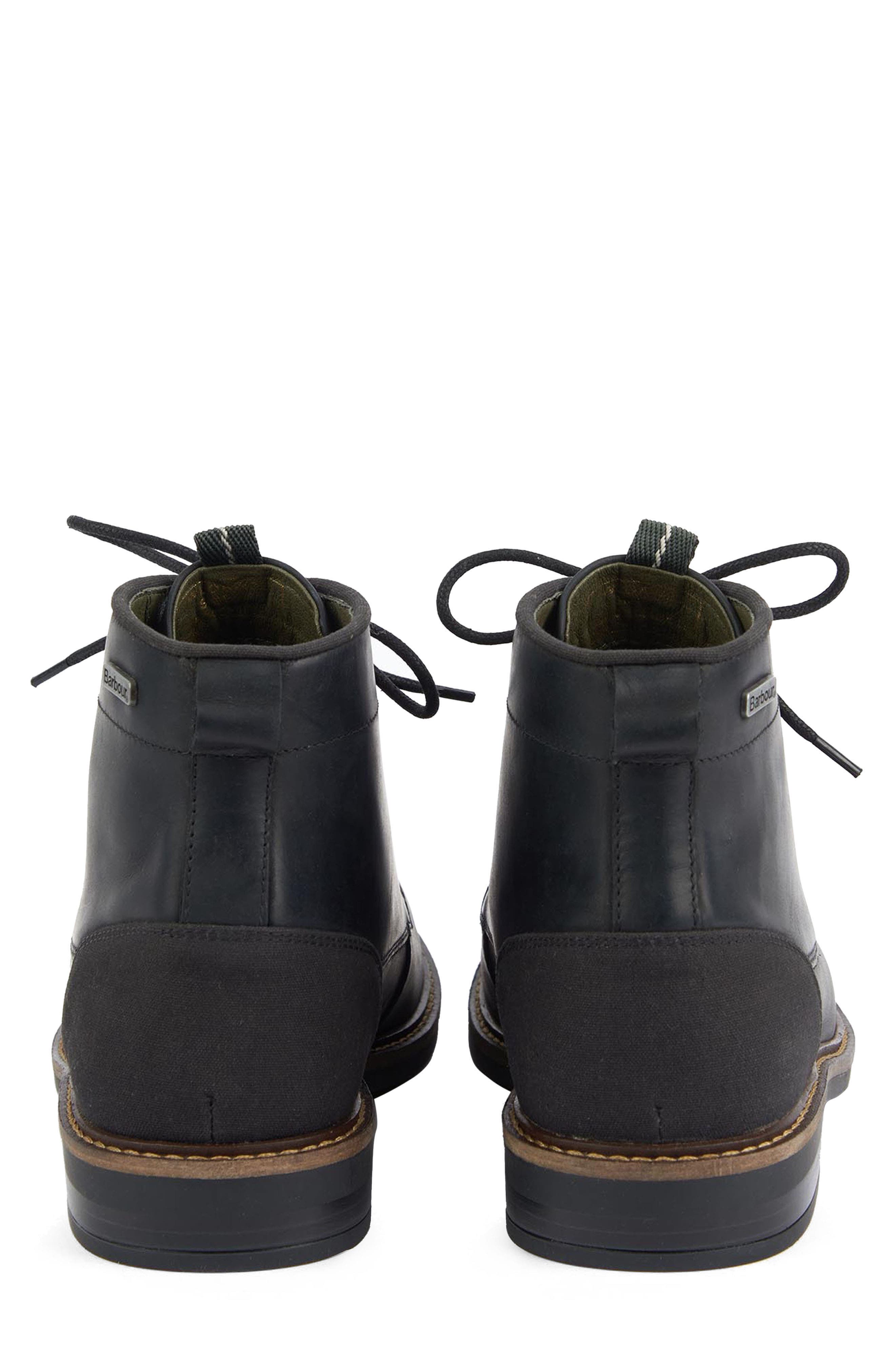 Barbour Deckham Plain Toe Boot, Alternate, color, Black