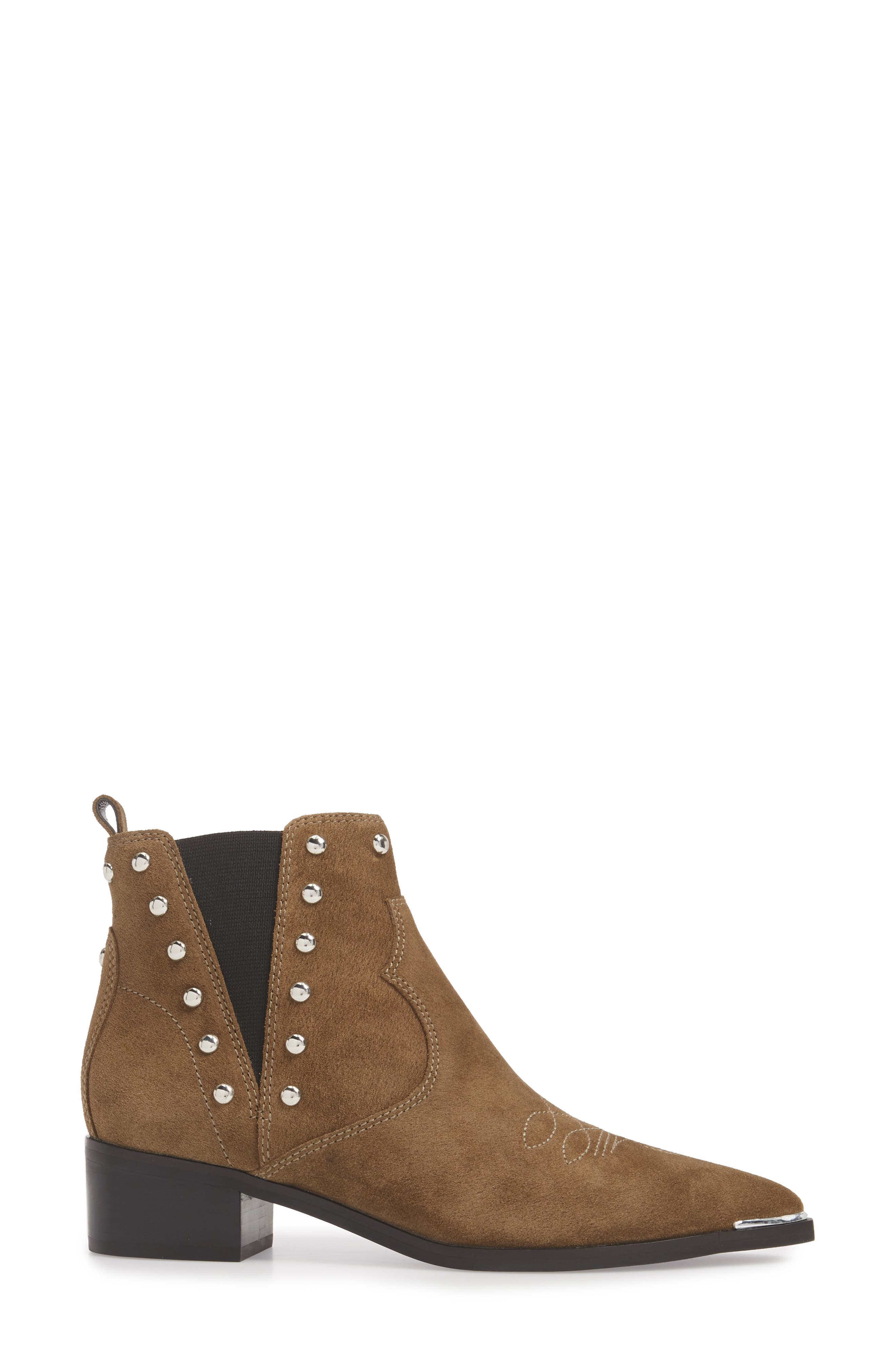 Yente Chelsea Boot, Alternate, color, OLIVE SUEDE